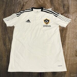 Adidas‎ LA Galaxy Short Sleeve Henley Shirt Small